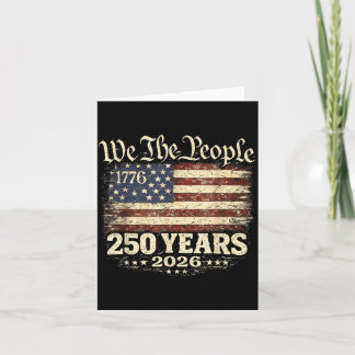 Tarjeta 250 años americano 1776 2026 250 4 de julio