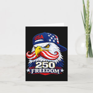Tarjeta 250 años americano 1776 2026 250 4 de julio