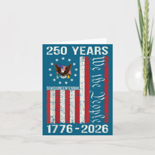 Tarjeta 250 años americano aniversario 250 Estados Unidos 