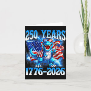 Tarjeta 250 años aniversario 250 americano Estados Unidos 
