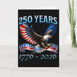 Tarjeta 250 años Aniversario 250 de Estados Unidos 1776-20