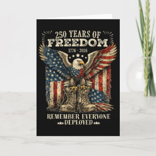 Tarjeta 250 Años Aniversario América Recuerda a Todos De