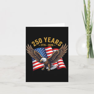 Tarjeta 250 Años Aniversario Americano 1776-2026 Águila US