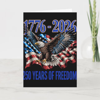 Tarjeta 250 años aniversario de América 250º aniversario d