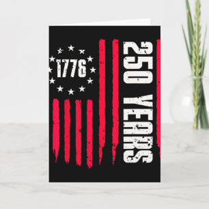 Tarjeta 250 años Aniversario de América 250º Independencia