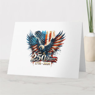Tarjeta 250 Años Aniversario de América 250º Independencia