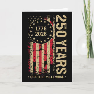 Tarjeta 250 años Aniversario de América Conmemoración 250º