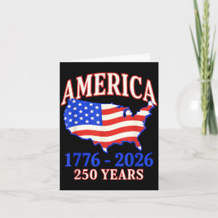 Tarjeta 250 años aniversario de Estados Unidos 250 anivers