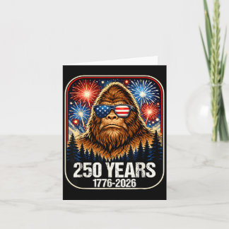 Tarjeta 250 años Bigfoot Patriótico 1776-2026 250º