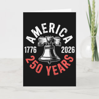 Tarjeta 250 Años Campana de la Libertad 1776-2026 Usa Patr
