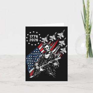Tarjeta 250 años de aviones de combate Bandera Abe Lincoln