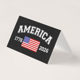 Tarjeta 250 años de independencia de Estados Unidos 1776 2
