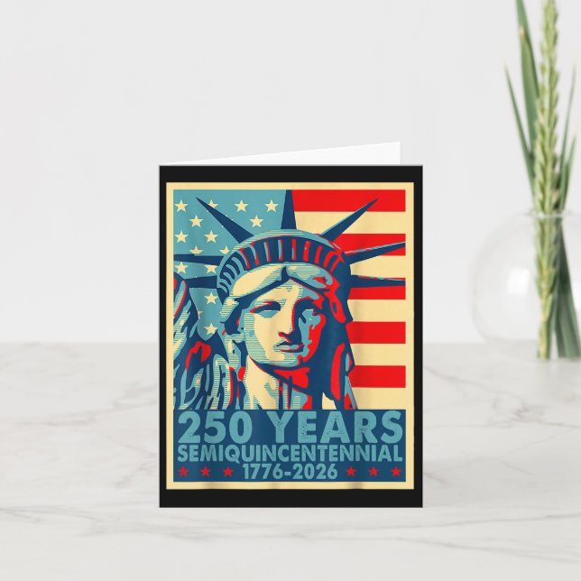 Tarjeta 250 Años De Independencia De Estados Unidos 4 De J (Anverso)