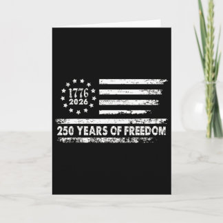 Tarjeta 250 Años De Libertad 1776 2026