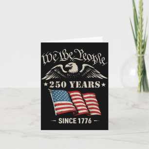 Tarjeta 250 Años de Libertad 1776 2026 Patriótico Calvo