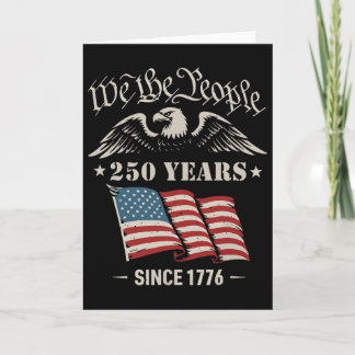 Tarjeta 250 Años De Libertad 1776 2026 Patriótico Ld Eagle