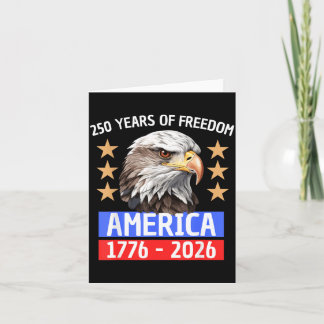 Tarjeta 250 Años de Libertad América 1776-2026