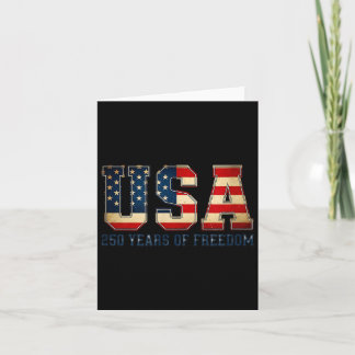Tarjeta 250 años de libertad EE. UU. 1776 2026 4 de julio