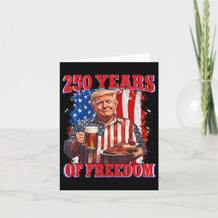 Tarjeta 250 años Estados Unidos Trump 4 de julio de 2026 L