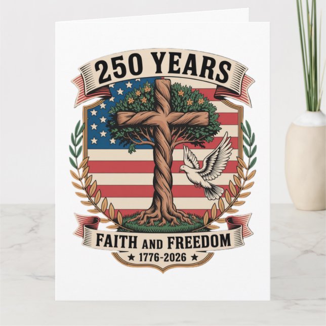 Tarjeta 250 Años Fe y Libertad (Anverso)