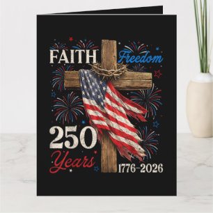 Tarjeta 250 años Fe y Libertad Cristiana