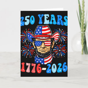 Tarjeta 250 años George Washington 1776-2026 250 aniversar