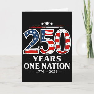 Tarjeta 250 años una nación 250º día de la independencia l