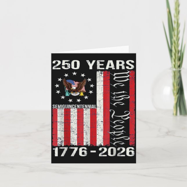 Tarjeta 250 Years american 250th anniversary usa us flag 4 (Anverso)