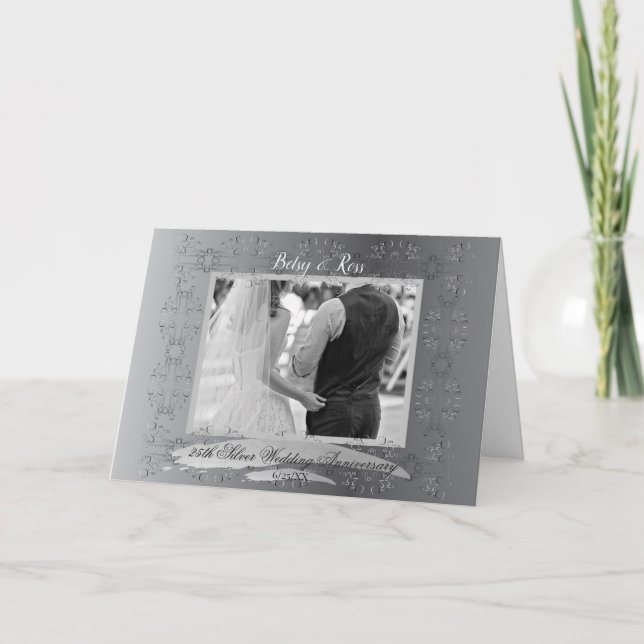 Tarjeta 25.º Aniversario Boda (Anverso)