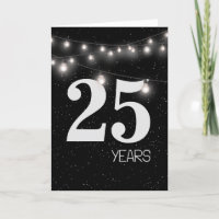 25° Aniversario con luces y estrellas