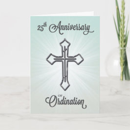 Tarjeta 25 Aniversario de la Ordenación, Cruz de Plata