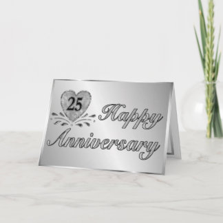 Tarjeta 25° aniversario - Plata