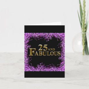 Tarjeta 25 cumpleaños