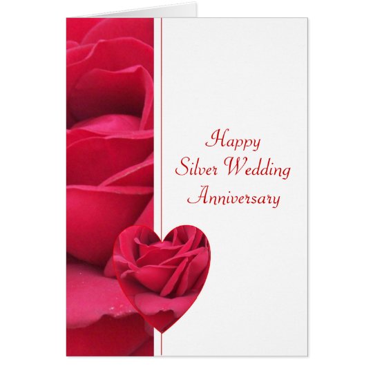 Tarjeta 25to Aniversario de boda
