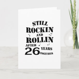 Tarjeta 26 Aniversario - Parejas de 26 años