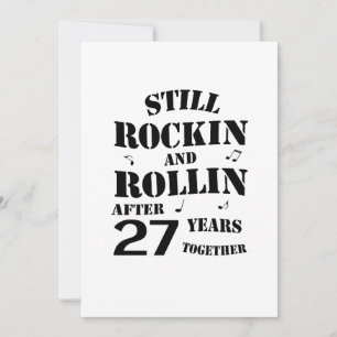 Tarjeta 27 Aniversario - Parejas de 27 años