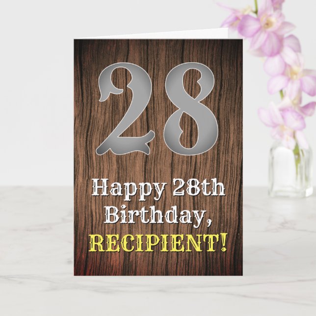 Tarjeta 28.º cumpleaños: País de aspecto inspirado por Occ (Orquídea)