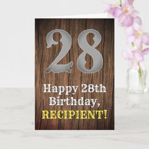 Tarjeta 28.º cumpleaños: País de aspecto inspirado por Occ