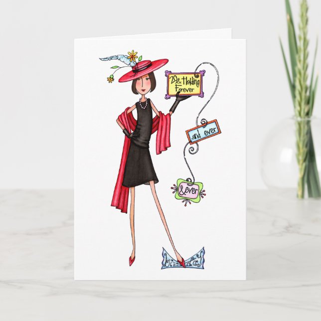 Tarjeta 29 and Holding Chic Birthday Card (Anverso)