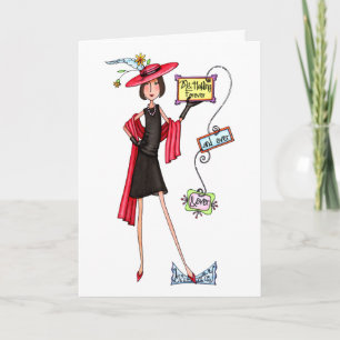 Tarjeta 29 and Holding Chic Birthday Card