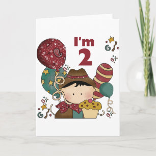 Tarjeta 2.ª Cowboy camisetas y regalos