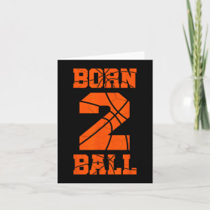 Tarjeta 2.º cumpleaños de Jersey Tee de Básquetbol de dos