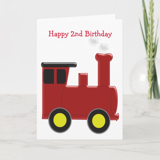 Tarjeta 2.º cumpleaños del tren (Anverso)