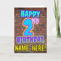 2.º cumpleaños - Diversión, graffiti urbano inspir