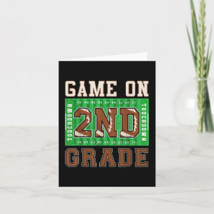Tarjeta 2.º Jugazo De Fútbol De Los Niños De Grado De Vuel