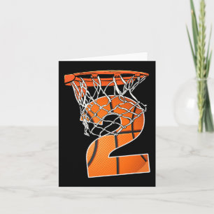 Tarjeta 2.º Nacimiento Deporte Baloncesto de 2 años de eda