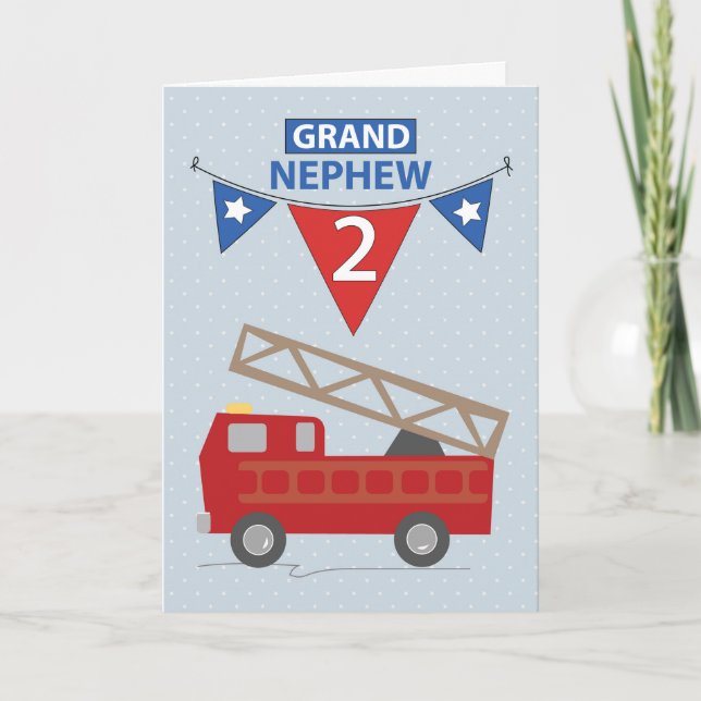 Tarjeta 2.º Nacimiento Gran Sobrino Nombre Personalizado C (Anverso)