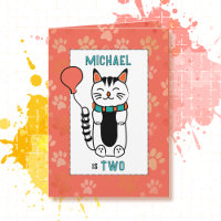 2.º Personalizado de gatos adorable de cumpleaños 