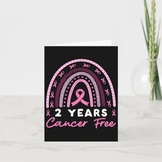 Tarjeta 2 años Mujeres sobrevivientes de cáncer de mama (Anverso)