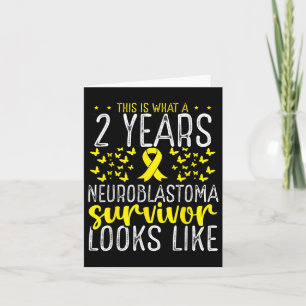 Tarjeta 2 años Superviviente de Cáncer Infantil Neuroblast